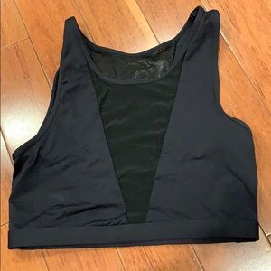 Varley Black Mesh sports bra